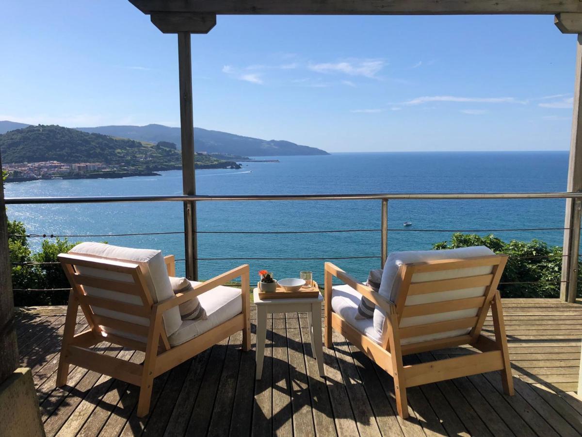 Adosado En La Costa Con Excelentes Vistas Al Estuario De Urdaibai Villa Mundaka Bagian luar foto