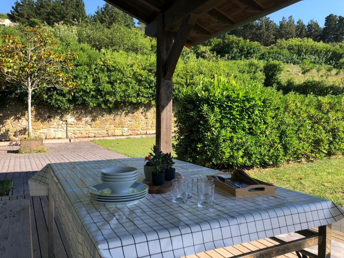 Adosado En La Costa Con Excelentes Vistas Al Estuario De Urdaibai Villa Mundaka Bagian luar foto