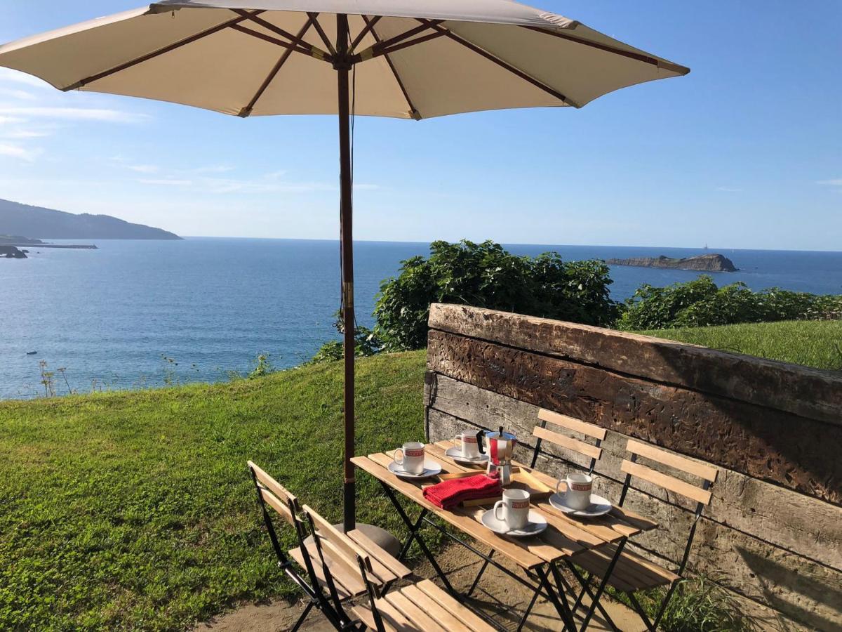 Adosado En La Costa Con Excelentes Vistas Al Estuario De Urdaibai Villa Mundaka Bagian luar foto