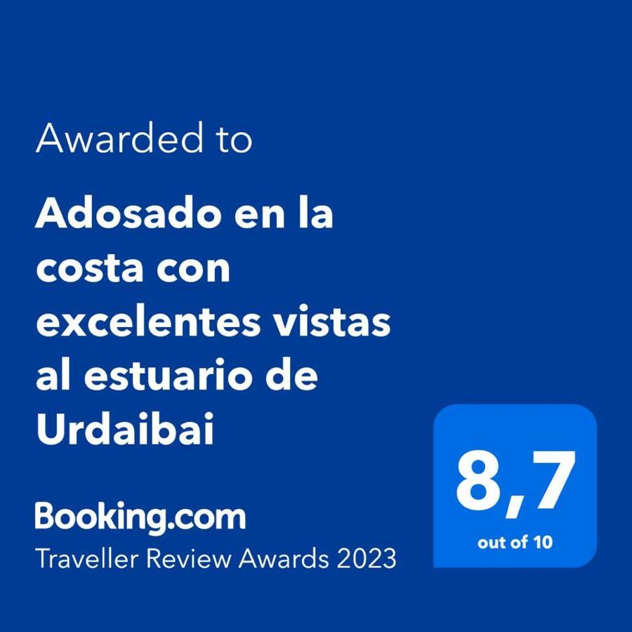 Adosado En La Costa Con Excelentes Vistas Al Estuario De Urdaibai Villa Mundaka Bagian luar foto